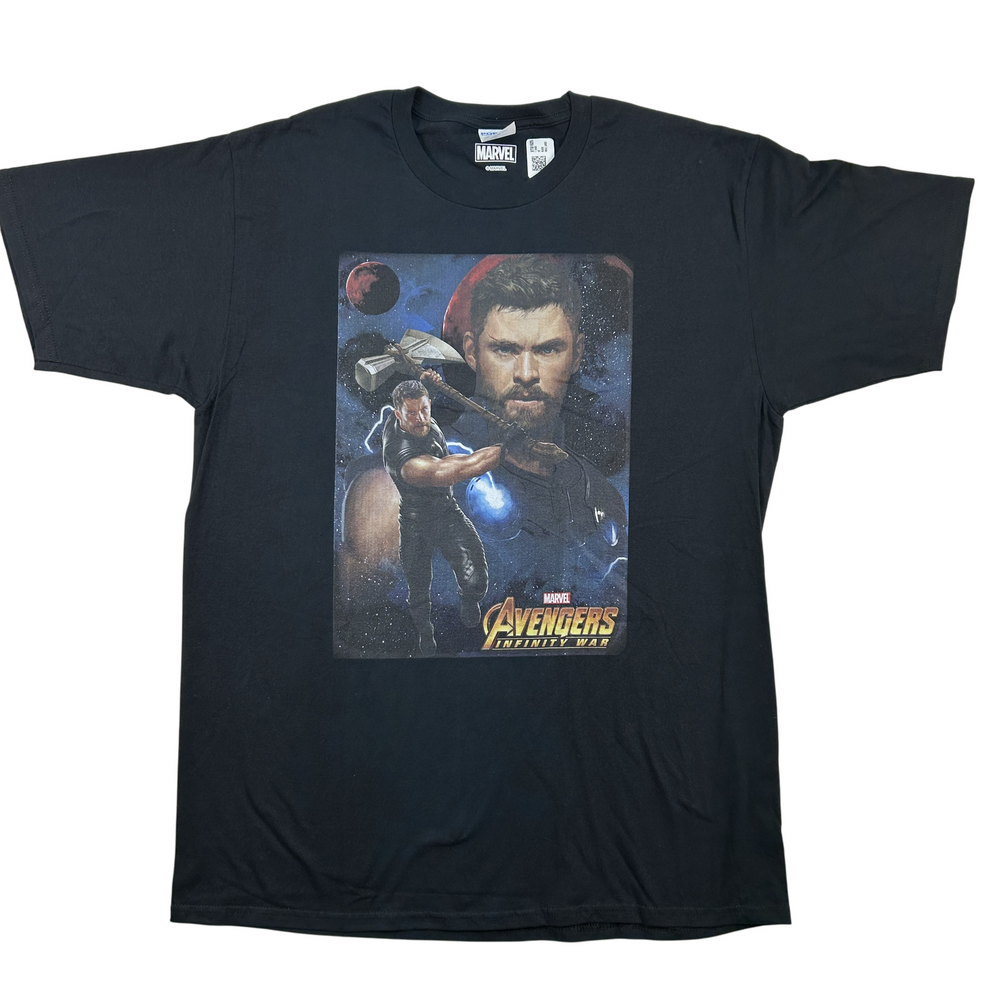 Port & Company Shirt Men Large Avengers Infinity War Thor Graphic Tee